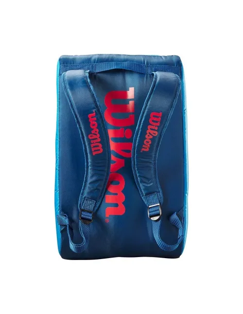 Paletero Wilson Padel Bag Azul Rojo Junior | Ofertas de pádel